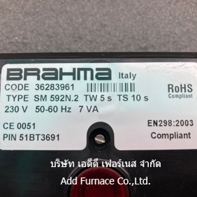 Brahma TYPE SM 592N.2 TW 5s TS 10 s